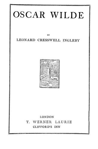 Cover for Oscar Wilde