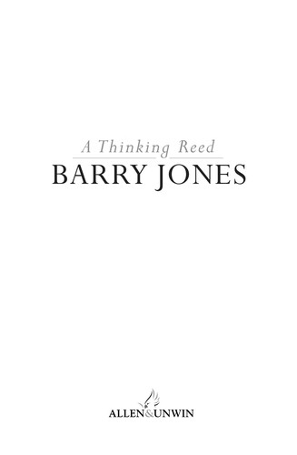 Cover for A thinking reed