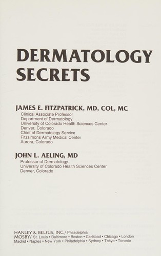 Cover for Dermatology secrets