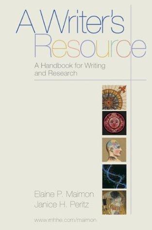 Cover for A Writer's Resource