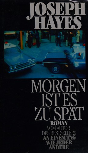 Cover for Morgen ist es zu spät
