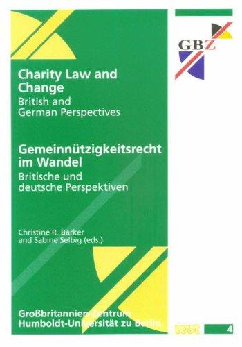 Cover for Charity law and change