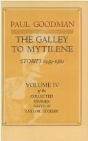 Cover for The galley to Mytilene