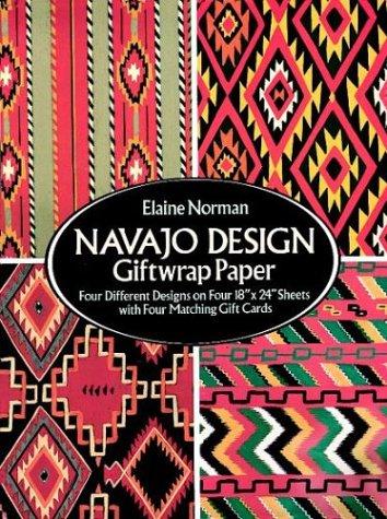 Cover for Navajo Design Giftwrap Paper (Giftwrap--4 Sheets, 4 Designs)