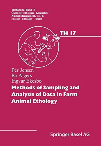 Cover for Methods of Sampling and Analysis of Data in Farm Animal Ethology
