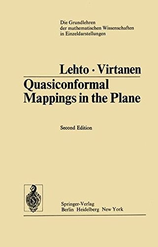 Cover for Quasiconformal Mappings in the Plane (Grundlehren der mathematischen Wissenschaften)