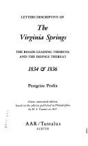 Cover for Letters descriptive of the Virginia springs