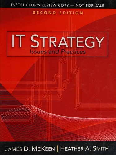 Cover for Instructor's Review Copy for IT Strategy