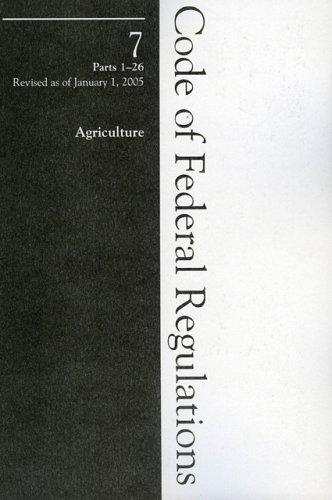 Cover for 2005 07 CFR 1-26 (Office of the Secretary of Agriculture)