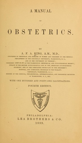 Cover for A manual of practical obstetrics