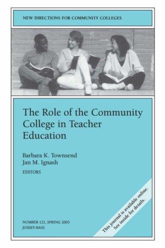 Cover for The Role of the Community College in Teacher Education