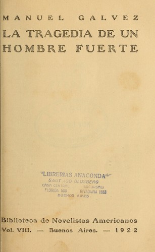 Cover for La tragedia de un hombre fuerte