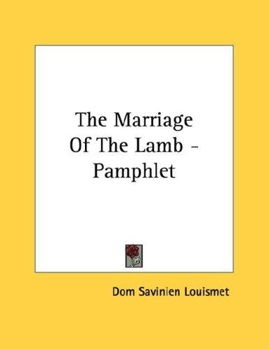 Cover for The Marriage Of The Lamb - Pamphlet