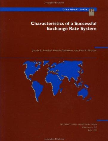 Cover for Characteristics of a successful exchange rate system