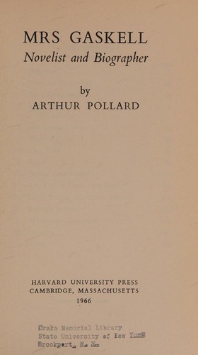 Cover for Mrs. Gaskell