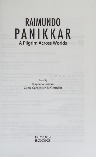 Cover for Raimundo Panikkar