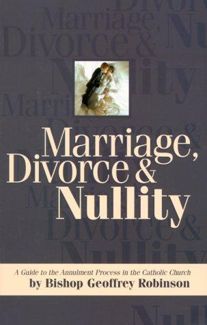 Cover for Marriage, Divorce and Nullity