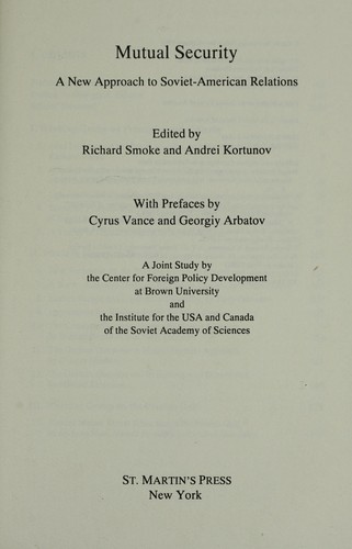 Cover for Mutual security