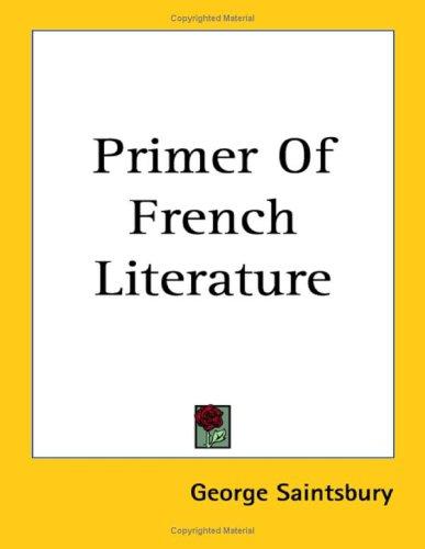 Cover for Primer of French Literature