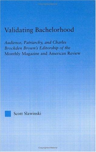 Cover for Validating bachelorhood