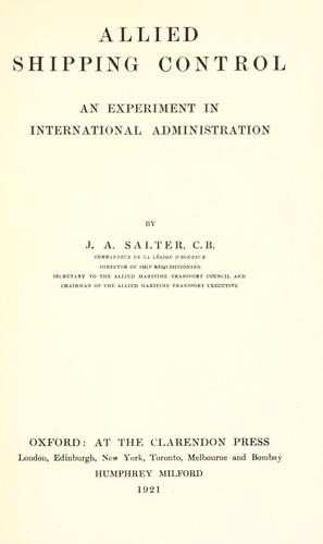 Cover for Allied shipping control