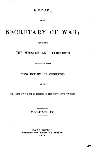 Cover for Annual Report of the Chief Signal Officer to the Secretary of War