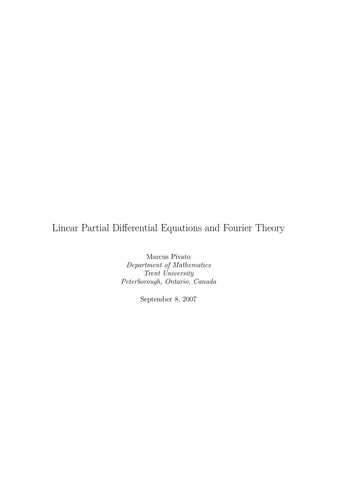 Cover for Linear partial differential equations and Fourier theory