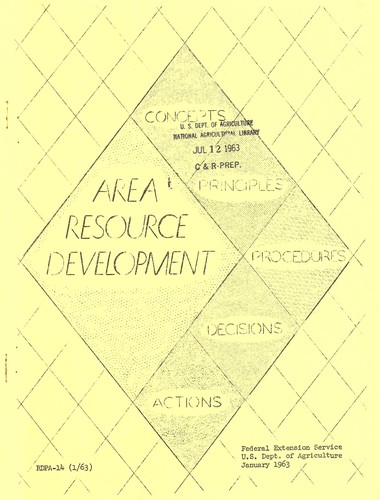 Cover for Area resource development