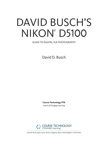 Cover for David Busch's Nikon D5100