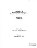 Cover for Proceedings of the 20th International Conference on Power Industry Computer Applications