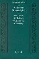 Cover for Wahrheit Und Notwendigkeit