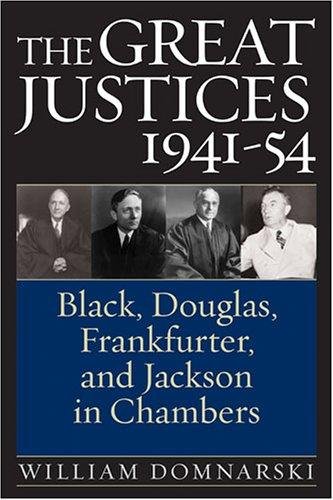 Cover for The great justices, 1941-54