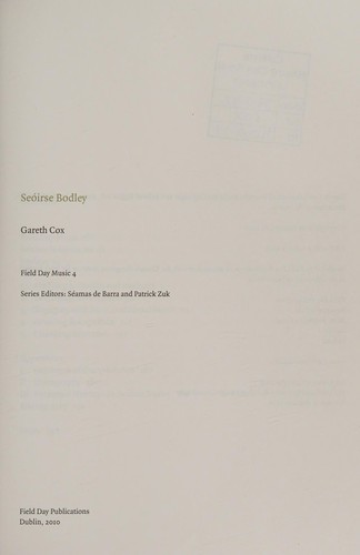 Cover for Seóirse Bodley