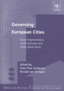 Cover for Governing European cities
