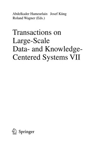 Cover for Transactions on Large-Scale Data- and Knowledge-Centered Systems VII