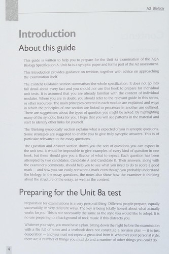 Cover for AQA  A2 Biology, Module 8