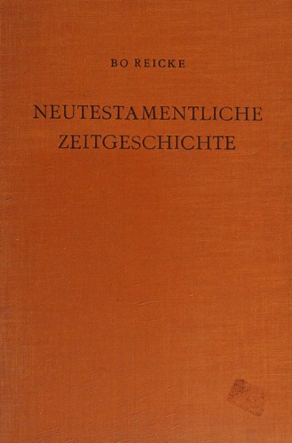 Cover for Neutestamentliche Zeitgeschichte