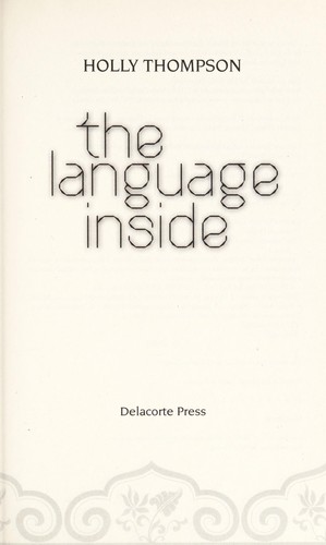 Cover for The language inside