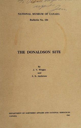 Cover for The Donaldson site