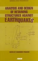 Cover for Analysis and design of retaining structures against earthquakes
