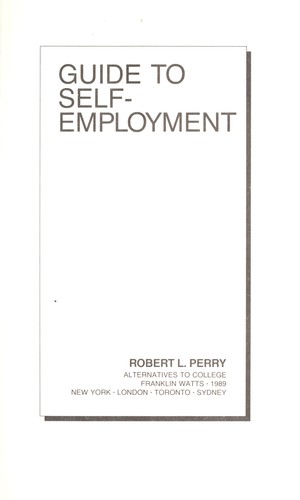 Cover for Guide to self-employment