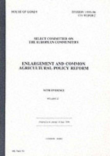 Cover for Enlargement and Common Agricultural Policy Reform (House of Lords Papers)