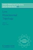 Cover for Low dimensional topology