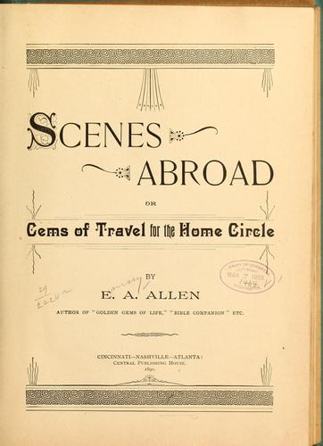 Cover for Scenes abroad