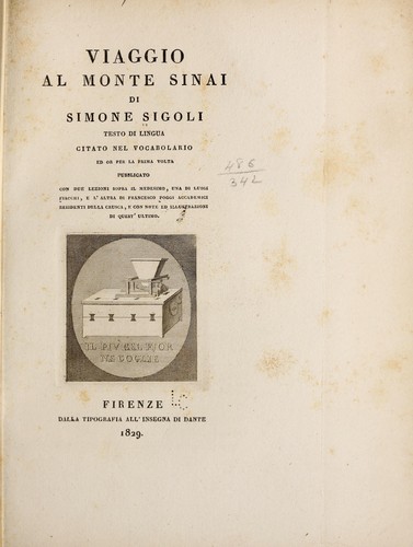 Cover for Viaggio al monte Sinai