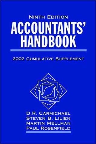 Cover for Accountants' Handbook