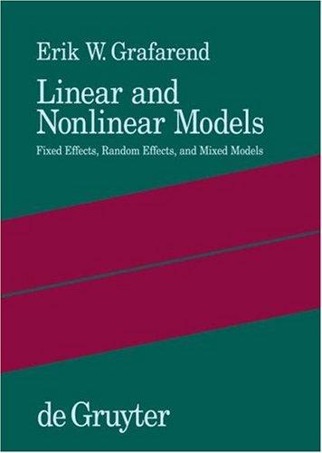 Cover for Linear and nonlinear models