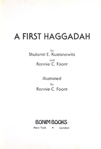 Cover for A first Haggadah