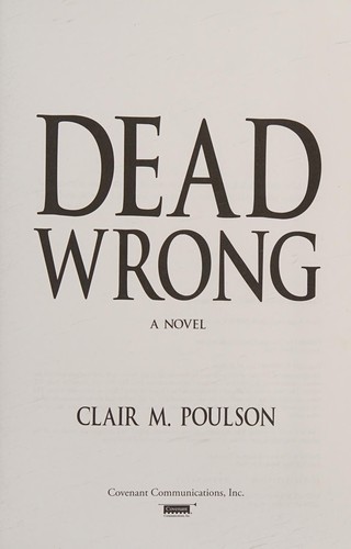 Cover for Dead wrong