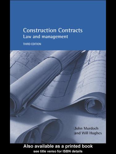 Cover for Construction Contracts